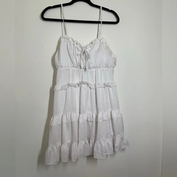 Wild Fable White Smocked Dress - Picture 2 of 5
